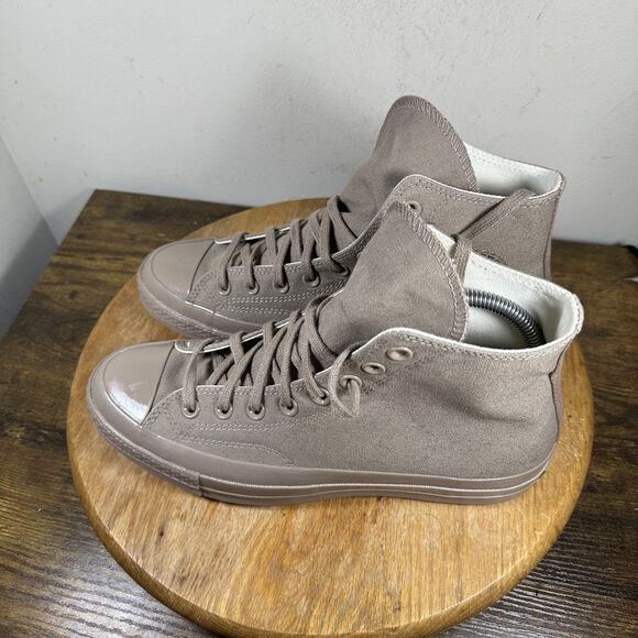 Converse Chuck Taylor All Star Shoes Mens Size 8 Taupe High Top Canvas 168507C - Picture 3 of 8